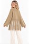 Women's Soft Textured Crew Neck Long Sleeve Tasseled Oversize Knitwear Sweater - 5