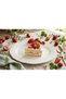 Ceramic Oval Presentation Plate with Strawberry Figure - Engagement Chocolate and Cake Serving Plate - Decorative Serving Plate Set of 2 - 2
