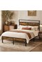 Queen Bed Frame 160 x 200 cm with Storage Headboard - 7