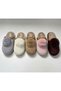 Women's Winter Plush Pom-Pom House Slippers - Maternity Dowry Gift Slippers - 6