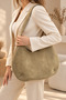 Viona 100% Genuine Leather Stylish, Modern Design Suede Hand and Shoulder Bag with Puppies - 3