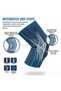Prim Elastic Knee Support with Silicone Patella Pad and Mediolateral Side Stabilizers, Breathable Compression Sleeve for Joint Relief and Athletic Recovery, Size Variations Small - 3