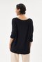 Women's Black Italian Heart Patterned Sequined Lycra Knitwear Sweater 40 - 46 Size - 4