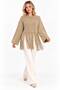 Women's Soft Textured Crew Neck Long Sleeve Tasseled Oversize Knitwear Sweater - 8