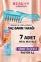 Serumia Turquoise 7 Metal Tip Container Hair Root Serum and Care Oil Application Comb - 3