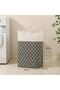 Large Foldable Laundry Basket,with Reinforced Handle(Black Pattern) - 2