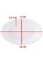 Disposable Rectangle Plastic Plates OT1/2 by 3p Plastic (Oval 1/2) - 2