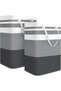 Large Foldable Laundry Basket,with Reinforced Handle(Black Pattern)