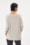Women's Beige Italian Heart Patterned Sequined Lycra Knitwear Sweater 40 - 46 Size - 5