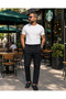 Men's Varenna Old Money Pleated Lace-Up Double-Legged Trousers with Elastic Waist - 5