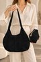 Viona 100% Genuine Leather Stylish, Modern Design Suede Hand and Shoulder Bag with Puppies - 3