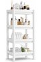4-Tier Storage Plastic (White)