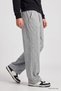 Gray Melange Balloon Fit Men's Tracksuit Bottom - 82205 - 5