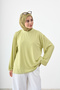Women's Crew Neck Slim Line Long Sleeve T-Shirt Fat Green - 2
