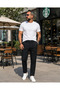Men's Varenna Old Money Pleated Lace-Up Double-Legged Trousers with Elastic Waist - 3