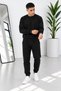 Men's Premium Quality 3-Thread Ribbed Crew Neck Sweat Suit Set - 3