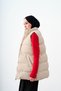 Women's Adjustable Waist Snap Fastener Suede Vest Stone - 3