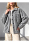 Plush Women's Relax Fit Pocketed Buttoned Shirt