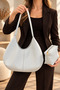 Viona 100% Genuine Italian Leather Stylish, Modern Design Puppy Suede Hand and Shoulder Bag - 2