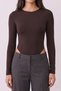 Snap Detailed Women's Blouse Blz02848 Brown - 3