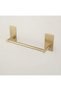 Adhesive Toilet Paper Holder & Long Towel Rail Set-Gold - 3