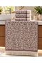 50X90 Authentic 100% Cotton Leaf Pattern Fringed Hand and Face Towel