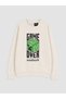Peak New Season Beige Boys' Thick Sweatshirt