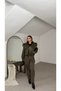 Double Zippered Fur Hooded Coat - 5