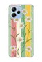 Poco M6 Pro 5g Compatible Daisy Colorful Striped Printed Transparent Phone Case