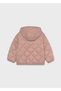 Girl's Hooded Padded Coat Dusty Rose 4417 - 2