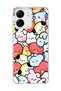 Redmi 13C Compatible Cute Colorful Characters Printed Transparent Phone Case