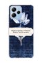 Poco M6 Pro 5g Compatible Navy Blue Tulip Dua Printed Transparent Phone Case