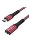 كابل تمديد USB C، 10 جيجابت في الثانية (6 أقدام/1.8 متر، أسود)