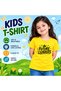 Kids Girls Cotton T-Shirt | Future Week School Vision Design | Short Sleeve - 4