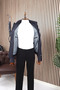 Slimfit Navy Blue Summer Thin Coat with Elastic Waist - 3