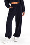 Navy Blue Towel Knitted Tracksuit Set |   Relaxed Comfortable Fit |   Bicycle Collar |   Low Shoulder Long Sleeve |   Jogger Elasticized Leg |   Normal Bell |   84% Cotton 16% Polyester |   Winter Casual Sportswear |   Modern Team - 4