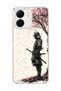 Redmi 13C Compatible Samurai Cherry Wood Printed Transparent Phone Case