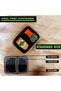 [10 Pack] food storage containers set -lunch box plastic -Meal Prep Containers 2 compartment Storage - 2