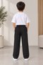 Children's Unisex Comfortable Cut Pants with Elastic Waist - 2