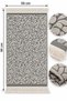 50X90 Authentic 100% Cotton Leaf Pattern Fringed Hand and Face Towel - 2