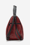 2056 Real Leather Women's Crossbody Backpack Bordo/Black - 5