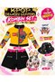 Kpop Huntrix Rumi Leather Jacket - Shorts - Face Stone - Kpop High Heels - Black Sequin Party Hat Birthday Party Set (with Manifest T-Shirt Gift) - 3