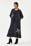Anthracite Italian 100% Cotton Velvet Suit with Sequined Jacket and Dress in Velvet Size 38 - 44 - 2