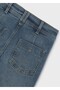 Girl's Wide Leg Denim Trousers - 6