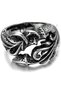 Gothic Patterned Silver Color Unisex Ring 🖤   Gothic Ring – Strong Detail, Original Style! - 3