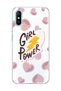 Redmi 9A Compatible Lightning and Heart Printed Transparent Phone Case