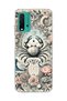 Redmi 9t Compatible Crab Sign Printed Transparent Phone Case