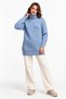 New Season Women's Oversize Turtleneck Long Knit Sweater – Soft Textured, Comfortable Fit - 3