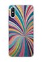 Redmi 9A Compatible Glittery Colorful Beam Printed Transparent Phone Case