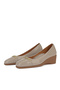 , Women's Genuine Leather Comfortable Heeled Shoes 1631050Z01412 Mink - 7